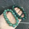 Authentic natural Burmese jadeite A-grade bracelet, ice rice seed oil green jade bead bracelet, DIY accessory for men and women details Picture